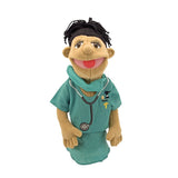 Melissa & Doug Surgeon Puppet With Doctor Scrubs and Detachable Wooden Rod (Puppets & Puppet Theaters, Animated Gestures, Inspires Creativity, 15? H x 5? W x 6.5? L)