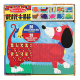 Melissa & Doug Animal Pattern Blocks Set With 5 Double-Sided Wooden Boards and 47 Multi-Shaped Blocks