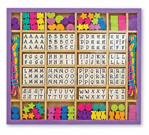 Melissa & Doug Wooden Stringing Beads
