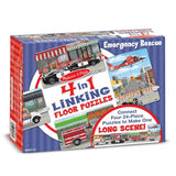 Melissa And Doug Rescue Vehicles 4-In-1 Jumbo Linking Floor Puzzle 96pc