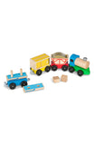 Melissa & Doug Cargo Train - Classic Wooden Toy (4 linking cars, approx. 5 inches long each)