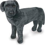 Melissa & Doug Black Lab Giant Stuffed Animal (Wildlife, Soft Fabric, Beautiful Black Lab Markings, 30.5" H x 19.5" W x 9.5" L)