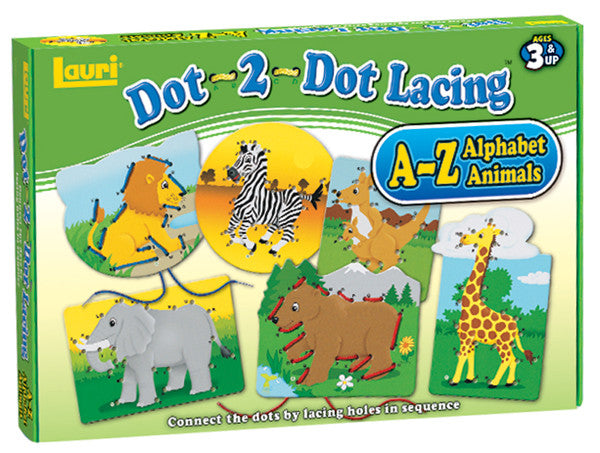 Lauri® Dot-2-Dot Lacing™ Alphabet Animals 2534