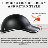 SSG Bike Helmet Adults-Cycling Retro-Lightweight Baseball Helmet, Urban Leisure Road and Mountain Riding Safety Helmet with Classical Style Inner Lining, Adjustable Strap for Adult Men Women
