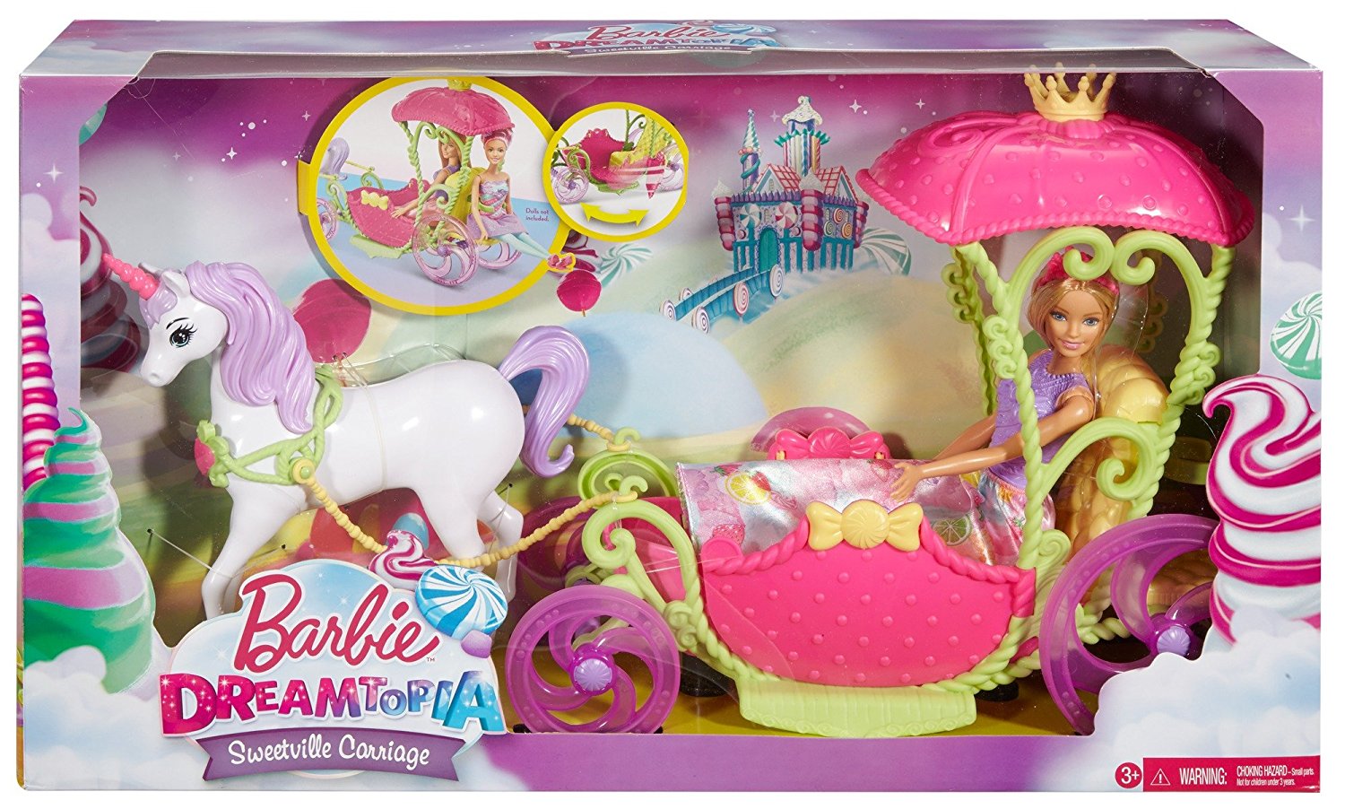 Barbie Dreamtopia Sweetville Kingdom Carriage DYX31