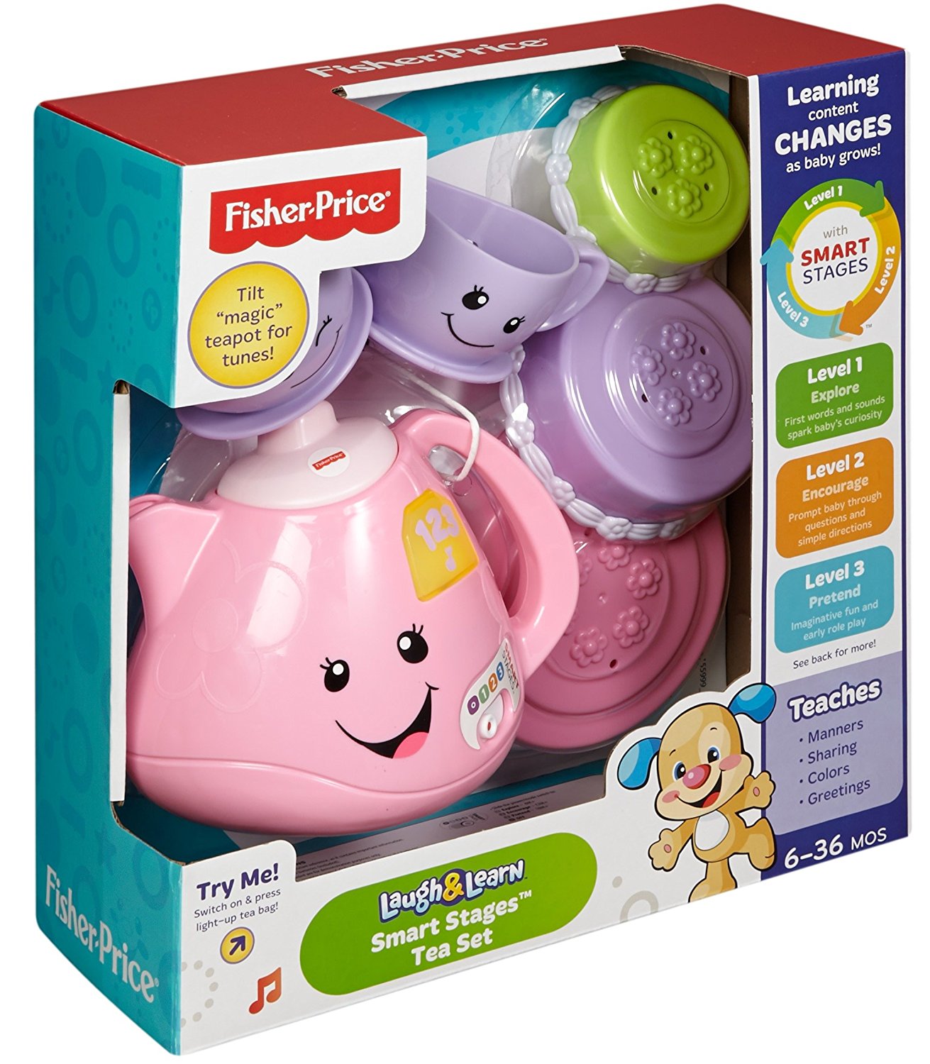 Learn Sweet Manners Tea Fisher Price Toddler Tea Set Baby Kitchen
