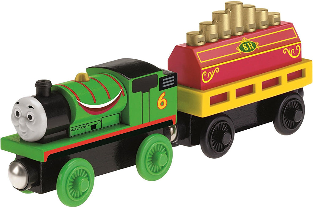 Fisher Price  Thomas & Friends Wooden Railway, Percy's Musical Ride Train - Battery Operated Y4105