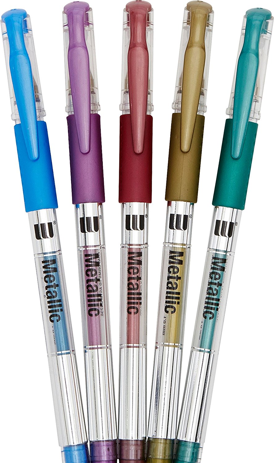  Mega Brand Writing Instruments - Scribble Stuff 5 Count  Metallic Gel Pen