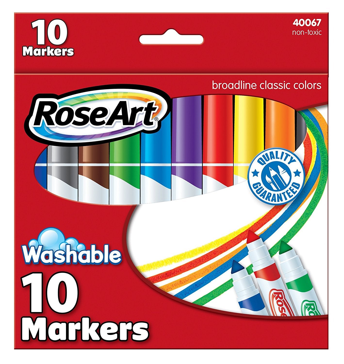 Mattel RoseArt Washable Classic Broadline Markers 10-Count Packaging May Vary DBN69