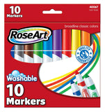 Mattel RoseArt Washable Classic Broadline Markers 10-Count Packaging May Vary DBN69