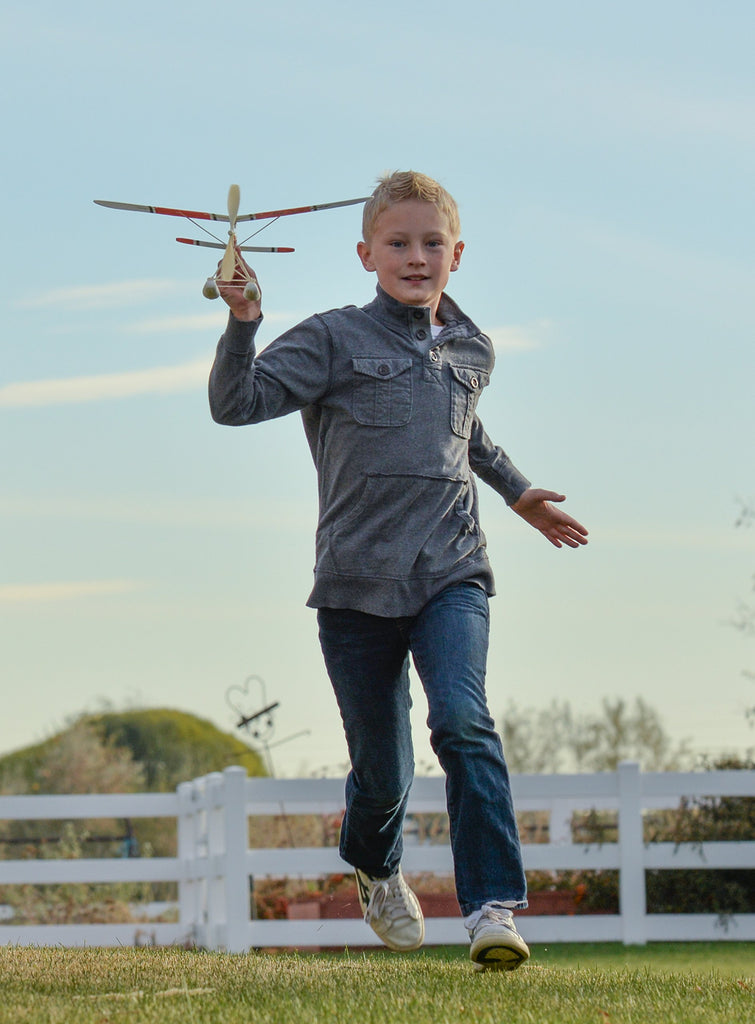 White Wings Aerobic Jet Rubberband Powered Plane