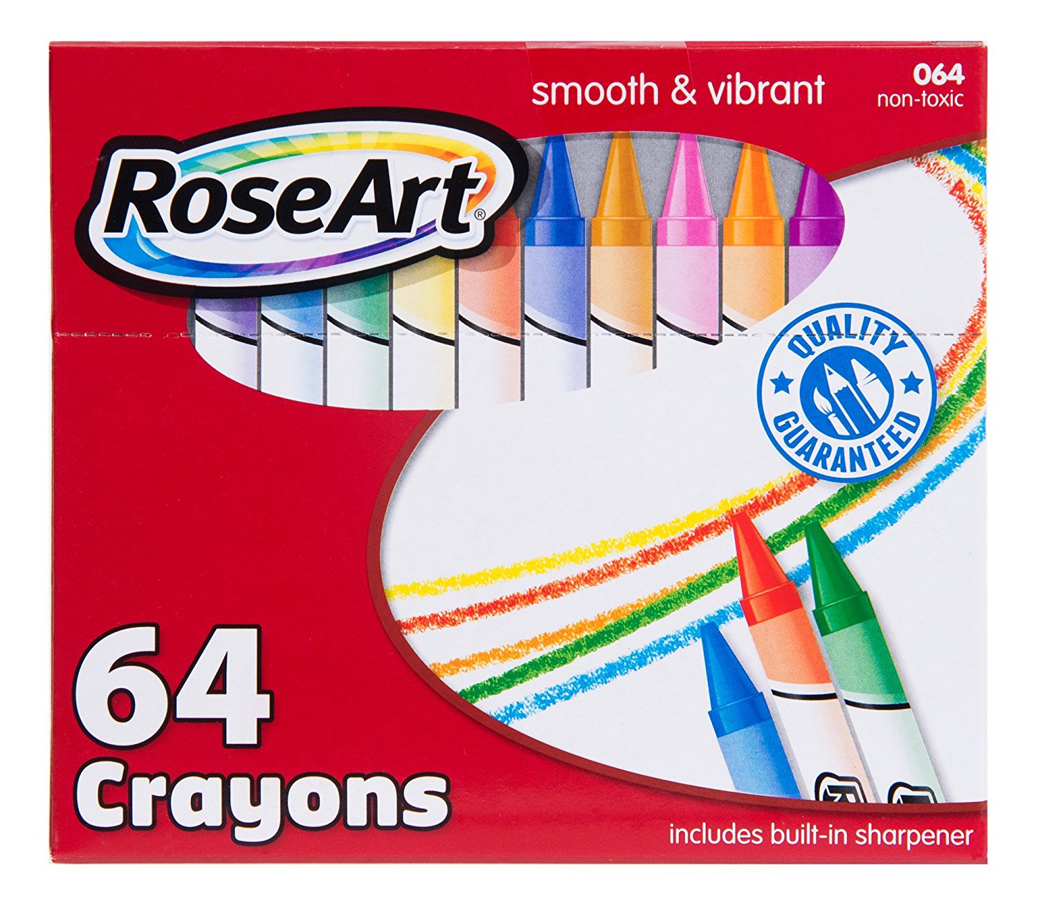 Mattel RoseArt 64-Count Crayons Packaging May Vary CYR96