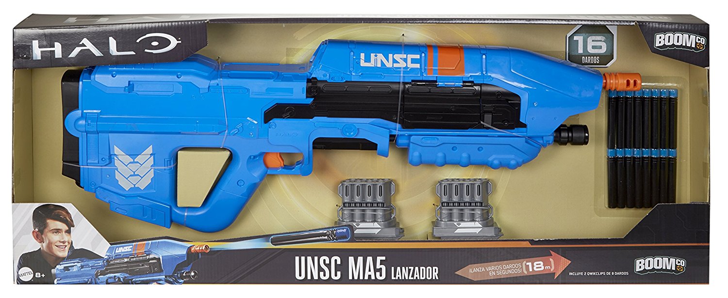 BOOMco. Halo UNSC MA5 Blaster, Blue or Red
