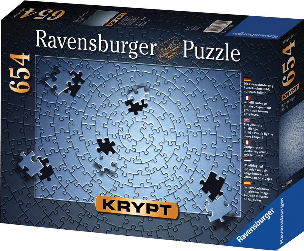 Ravensburger Adult Puzzles 654 pc KRYPT Puzzles - Krypt - Silver 15964