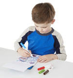 Melissa & Doug On the Go Magicolor Color-Your-Own Sticker Pad - Vehicles, Sports, and Dinosaurs