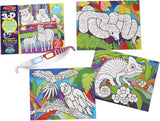 Bundle of 2 |Melissa & Doug Easy-to-See 3-D Kids' Coloring Pads (Animals & Multi-Theme)