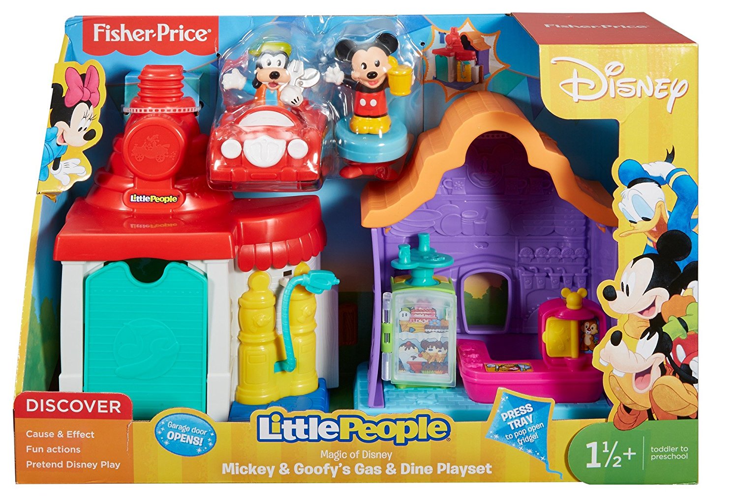 Fisher Price Little People Magic of Disney Mickey & Goofy's Gas