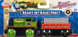 Fisher Price  Thomas & Friends Wooden Railway, Ready, Set, Race Percy - Battery Operated DFW80