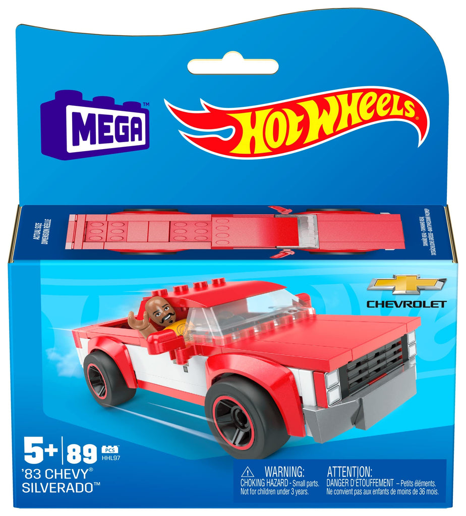 Bundle of 2 |Mega Hot Wheels Real Racecar Building Set (’16 Cadillac ATS-V R & ’83 Chevy Silverado)