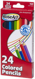 Mattel RoseArt Colored Pencils, 24-Count, Assorted Colors, Packaging May Vary DFB56