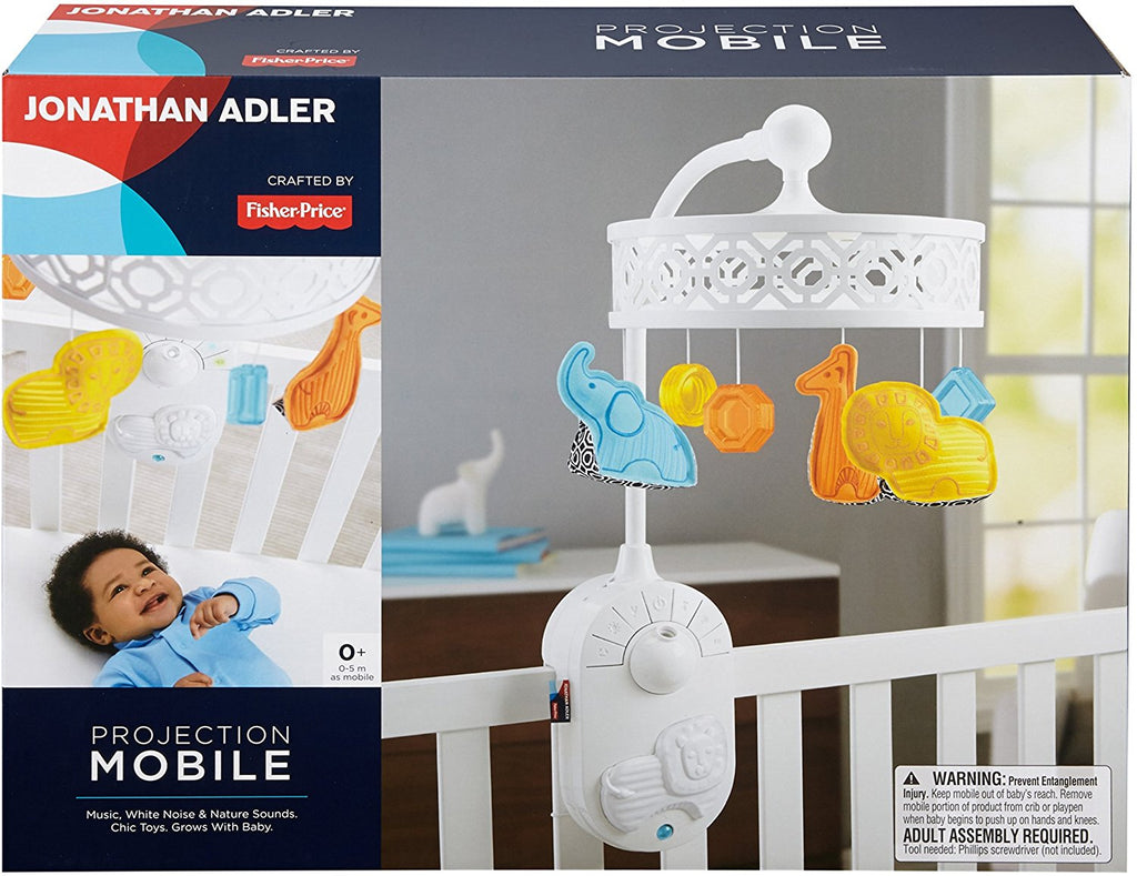 Fisher-Price Jonathan Adler Collection Projection Mobile, White DMK17