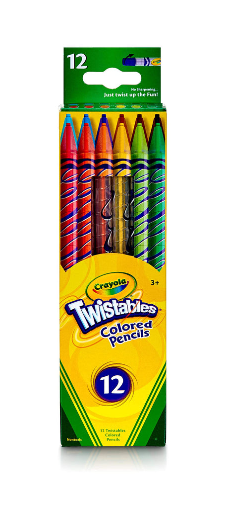 Crayola Twistables Colored Pencils, 12 ct, School Supplies, Coloring Gifts for Kids, Ages 3 & up