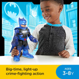 Fisher-Price Imaginext DC Super Friends Deluxe Bat-Tech Batman XL, 10-Inch Poseable Figure with Lights, Sounds and Character Phrases