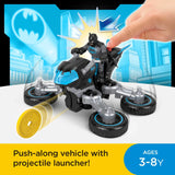 Imaginext DC Super Friends Batman Toy Motorcycle with Launcher Bat-Tech Batcycle