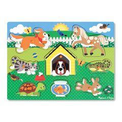 Melissa & Doug Pets Wooden Peg Puzzle (8 pcs)