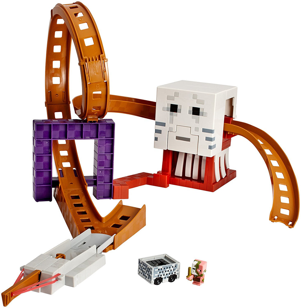 Mattel Minecraft Hot Wheels Ghast Attack Track Playset DPW28