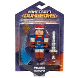 Minecraft Dungeons 3.25-in Valorie Collectible Battle Figure and Accessories, Based on Video Game, Imaginative Story Play Gift for Boys and Girls Age 6 and Older