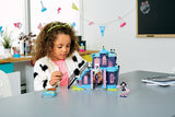 Mega Bloks Monster High School Fang Out School Play Set w/Draculaura and Elissabat Dolls DPK34