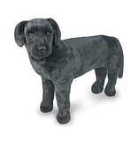 Melissa & Doug Black Lab Giant Stuffed Animal (Wildlife, Soft Fabric, Beautiful Black Lab Markings, 30.5" H x 19.5" W x 9.5" L)