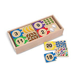 Melissa & Doug Self-Correcting Wooden Number Puzzles With Storage Box 40pc
