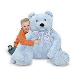 Melissa & Doug Jumbo 2' Teddy Bear - Blue