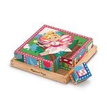 Melissa & Doug Princess and Fairy Wooden Cube Puzzle - 6 Puzzles in 1 (16pc)