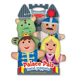 Melissa & Doug Palace Pals Hand Puppets (Set of 4) - Prince, Princess, Knight, and Dragon