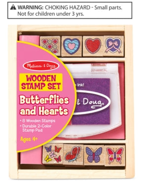 Melissa & Doug Butterfly & Heart Stamp Set