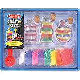 Melissa & Doug Sand Art Bottles Craft Kit: 3 Bottles, 6 Bags of Colored Sand, Design Tool