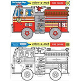 Melissa & Doug Color-A-Mat Fire Engine
