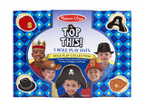 Melissa & Doug Top This!  Role Play Hats - Brown/Black 8526
