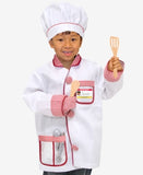 Melissa & Doug Chef Role Play Costume Dress -Up Set With Realistic Accessories, Adult Unisex, Size: One Size, Red/Gold/red