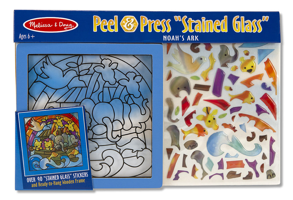 Melissa & Doug Peel & Press Stained Glass - Noah's Ark