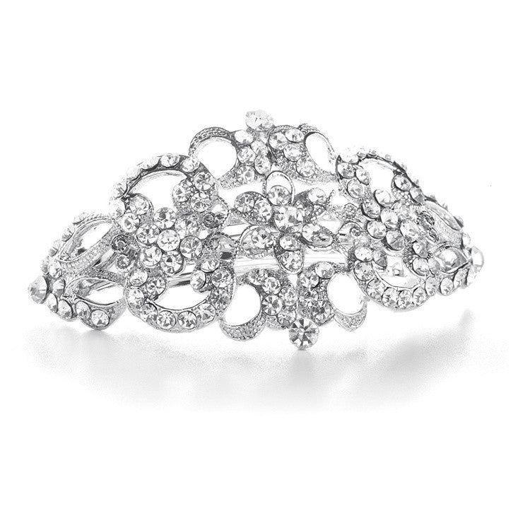 Art Deco Crystal Barrette 860HB