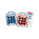 Melissa & Doug Flip to Win Travel Bingo Game - 2 Wooden Game Boards, 4 Double-Sided Cards