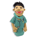 Melissa & Doug Surgeon Puppet With Doctor Scrubs and Detachable Wooden Rod (Puppets & Puppet Theaters, Animated Gestures, Inspires Creativity, 15? H x 5? W x 6.5? L)