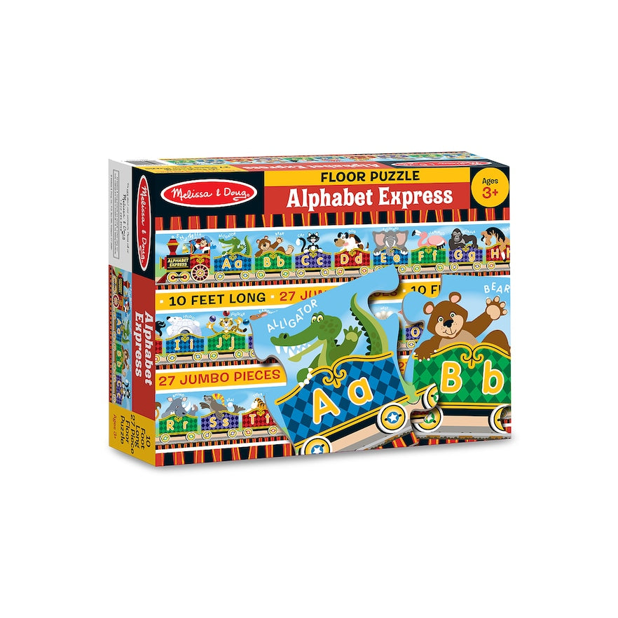 Melissa & Doug Alphabet Express Jumbo Jigsaw Floor Puzzle (27pc, 10 feet long)