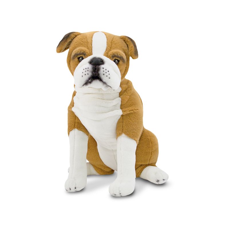 Melissa & Doug Giant English Bulldog - Lifelike Stuffed Animal (nearly 2 feet tall)