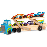 Melissa and Doug Kids' Mega Race-Car Carrier Toy