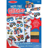 Melissa & Doug Mess-Free Glitter Activity Kit - Vehicle Foam Stickers